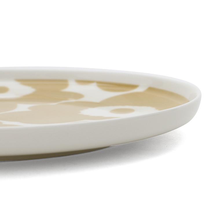 marimekko（マリメッコ） ウニッコ プレート 20cm ホワイト/ベージュ