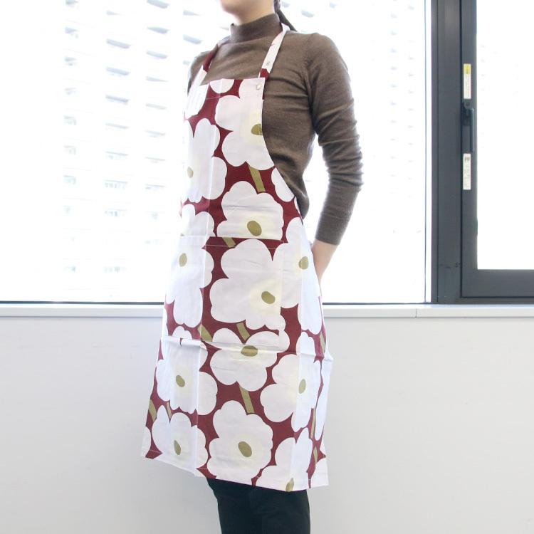 マリメッコ ピエニウニッコ エプロン ダークレッド ライトグレー オフホワイト Marimekko Pieni Unikko ネコポス対応可 2枚まで イデールヤフーショップ 通販 Yahoo ショッピング