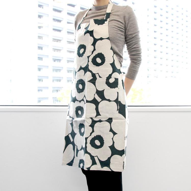 マリメッコ ピエニウニッコ エプロン ダークグリーン コットン Marimekko Pieni Unikko ネコポス対応可 2枚まで イデールヤフーショップ 通販 Yahoo ショッピング