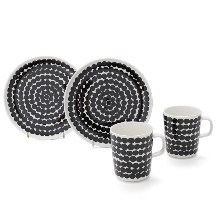【希少品】marimekko シイルトラプータルハ　カップ&プレートのセット marimekko（マリメッコ） シイルトラプータルハ マグカップ 250ml