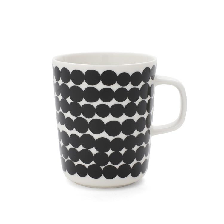 マリメッコ シイルトラプータルハ マグカップ 250ml & プレート 20cm ペアセット ホワイト/ブラック marimekko SIIRTOLAPUUTARHA aamiaissetti マリメッコ ウニッコ マグ 250ml & プレート 20cm ペアセット ブラック marimekko UNIKKO aamiaissetti