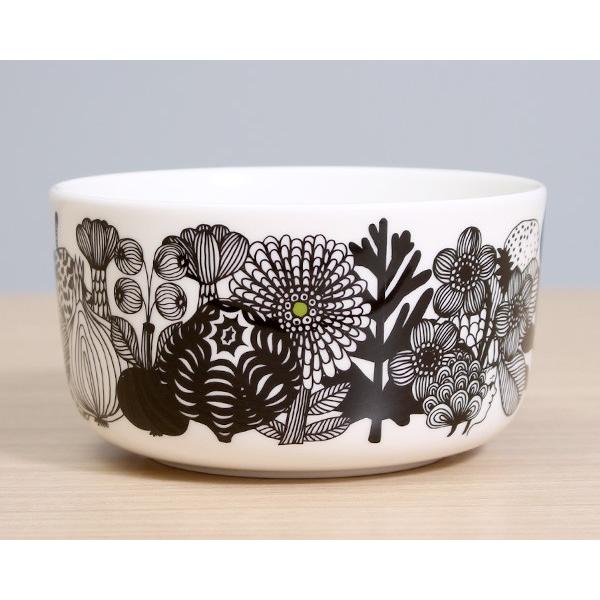 マリメッコ シイルトラプータルハ ボウル 500ml ホワイト/ブラック  