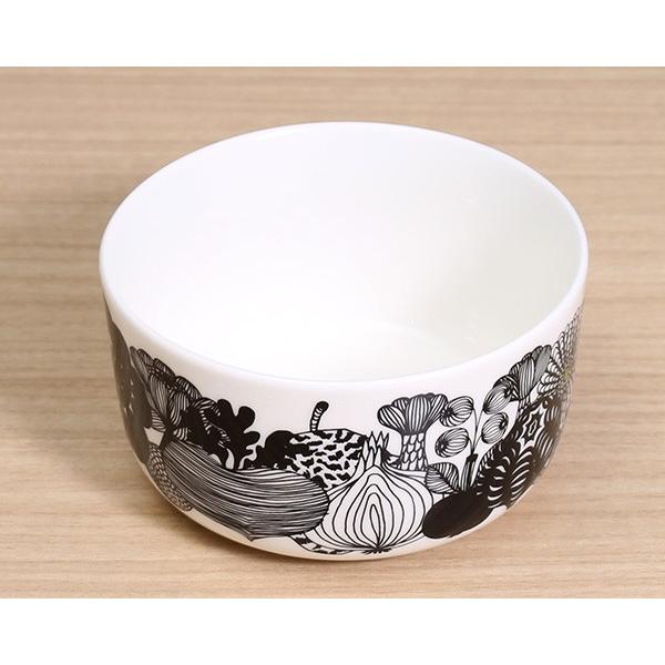 マリメッコ シイルトラプータルハ ボウル 500ml ホワイト/ブラック  