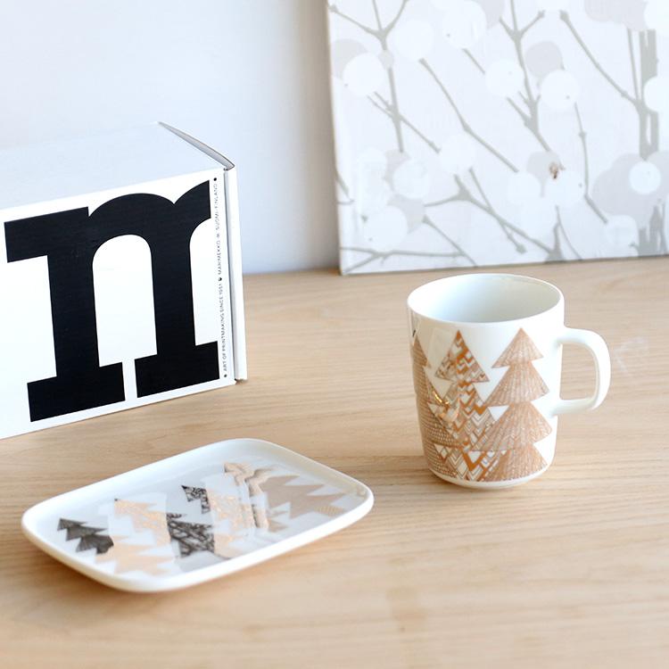 marimekko（マリメッコ） クーシコッサ マグカップ 250ml ＆ プレート