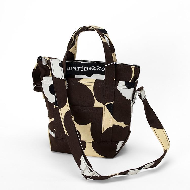 期間限定特価 マリメッコ ピエニウニッコ ミニ マツクリ ショルダーバッグ ベージュ ブラウン オフホワイト Marimekko Pieni Unikko Mini Matkuri 超激安 Futbolcarrasco Com