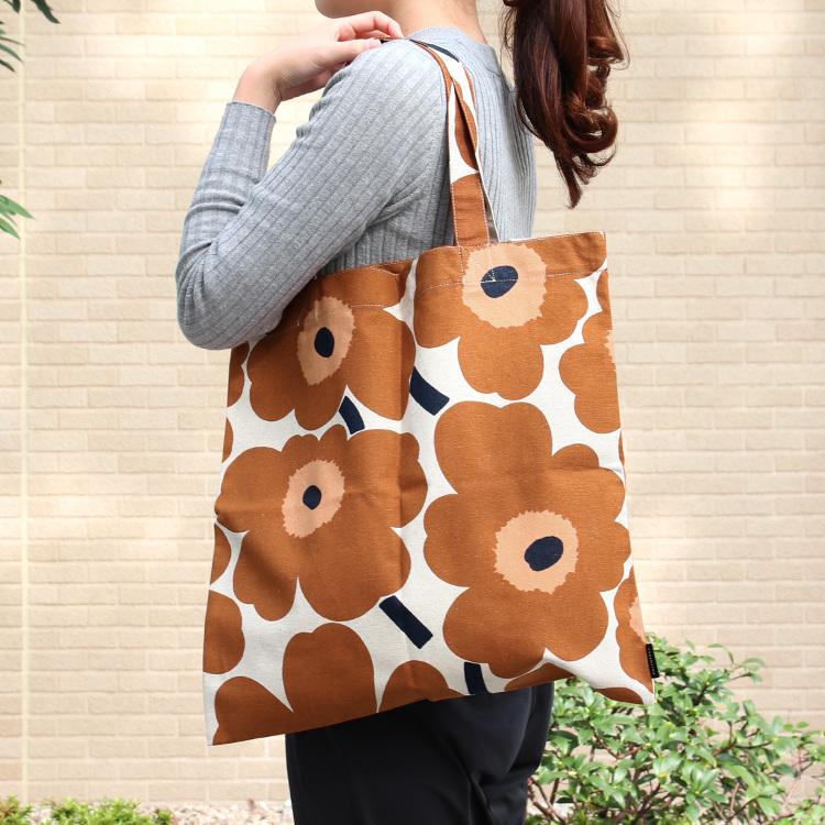 マリメッコ ピエニウニッコ トートバッグ ベージュ チェスナット Marimekko Pieni Unikko ネコポス対応可 2点まで イデールヤフーショップ 通販 Yahoo ショッピング