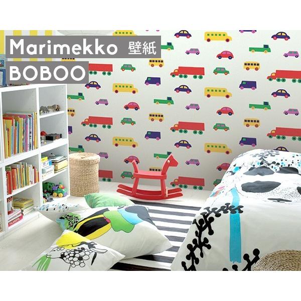 マリメッコ ブブー 壁紙 幅70cm ホワイト marimekko BO BOO Marimekko5 北欧雑貨 リメイクシート DAY おしゃれ キッチン リビング トイレ