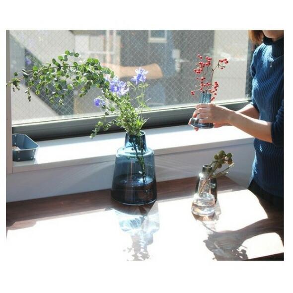 HOLMEGAARD ホルムガード フローラ ベース 12cm ミディアム クリア