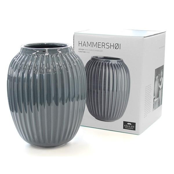 ケーラー ハンマースホイ ベース Mサイズ 200mm ダークグレー Kahler Hammershoi 花瓶 ギフト 北欧 インテリア おしゃれ デザイン