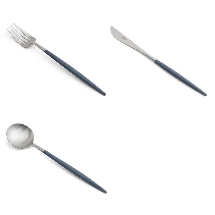 Cutipol（クチポール） ゴア ブラック＆ブルー ディナー6点セット