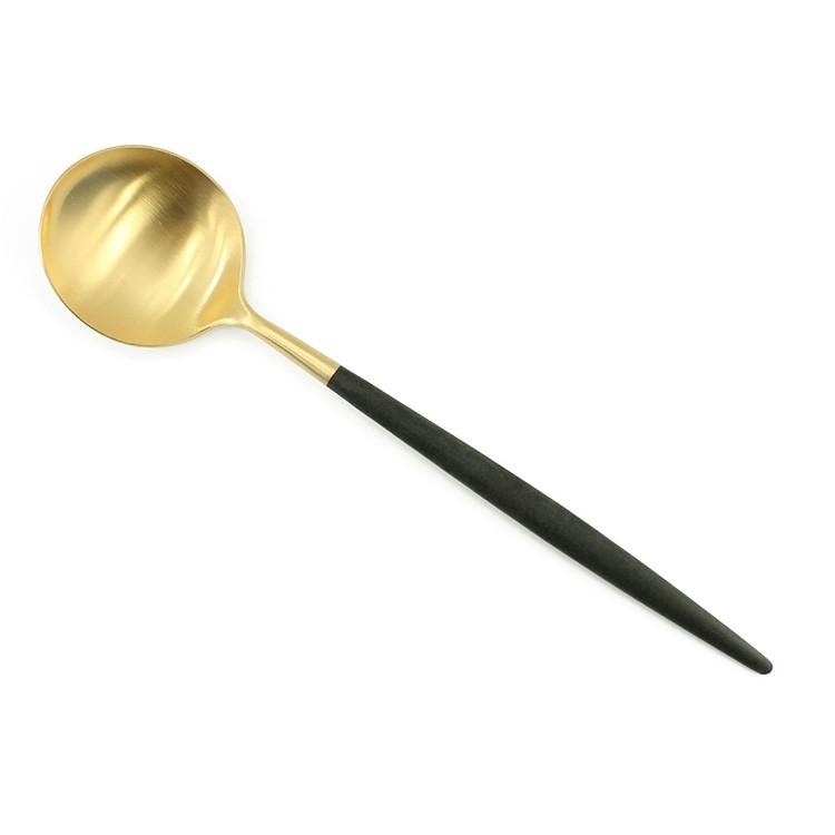 カトラリー セット クチポール ディナー3点セット ブラック ゴールド ナイフ フォーク スプーン ゴア Cutipol ギフト 結婚祝い 正規販売店 セール 爆買 | Cutipol | 04