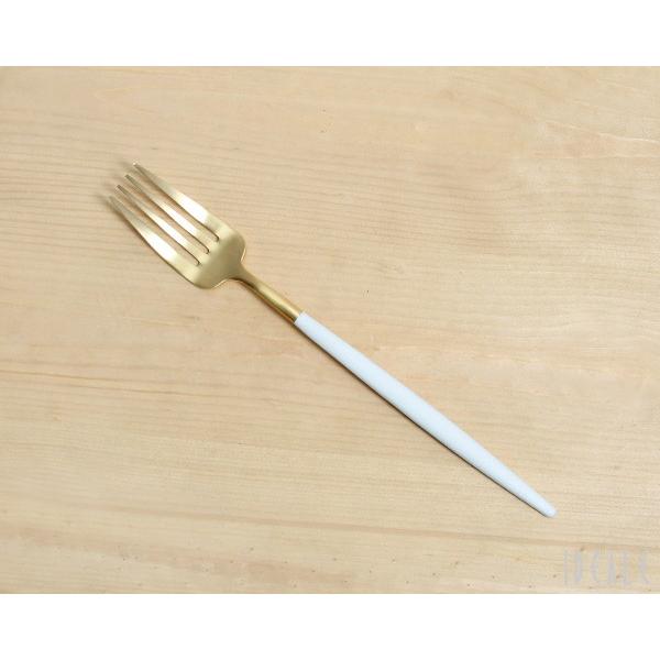 カトラリー セット クチポール ディナー3点セット ホワイト ゴールド ナイフ フォーク スプーン ゴア Cutipol ギフト 結婚祝い 正規販売店 セール 爆買 | Cutipol | 01