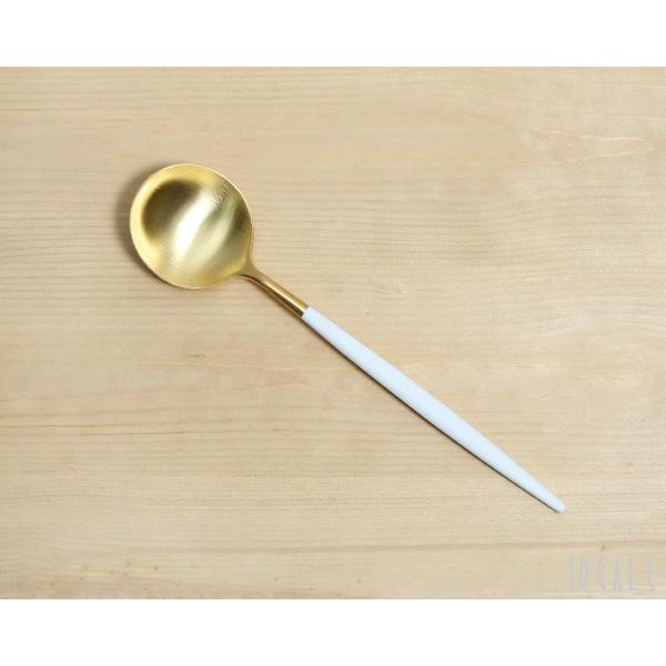 カトラリー セット クチポール ディナー3点セット ホワイト ゴールド ナイフ フォーク スプーン ゴア Cutipol ギフト 結婚祝い 正規販売店 セール 爆買 | Cutipol | 03