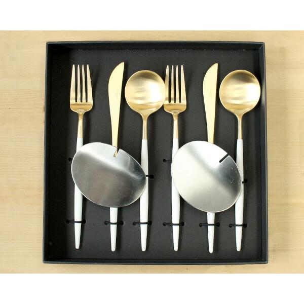Cutipol（クチポール） ゴア ホワイトマットゴールド ディナーセット +