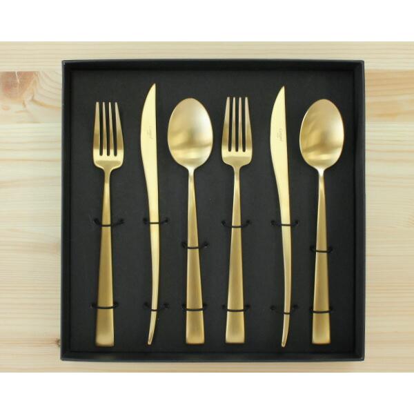 Cutipol クチポール デュナ マットゴールド ディナー6点セット