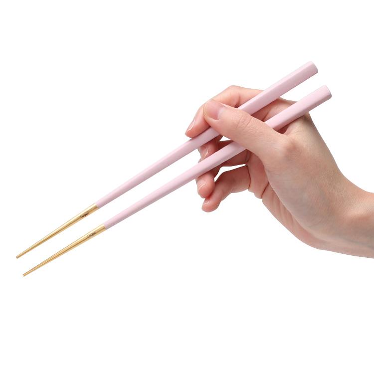 Cutipol（クチポール） クーベ 箸 + 箸置きセット ピンクマット