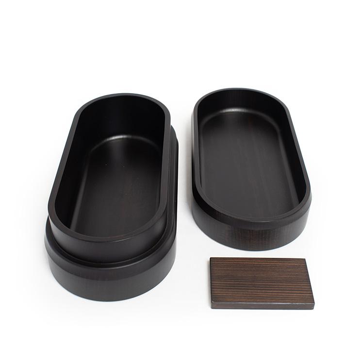 角田清兵衛商店 紀州桧弁当箱 type 2 ダークブラウン 日本製