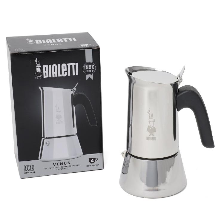 ビアレッティ ヴィーナス 4カップ用 ステンレス BIALETTI エスプレッソ コーヒーメーカー 直火 マキネッタ ギフト 結婚祝い プレゼント 贈り物 新生活応援｜ideale｜06