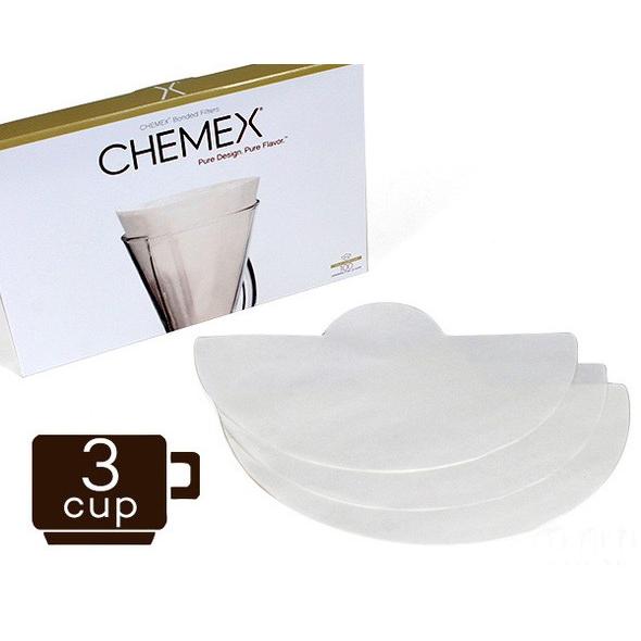 ケメックス CHEMEX コーヒーメーカー 3カップ CM-1GH ハンドル付 ガラスハンドル + フィルターペーパー 3カップ用 ガラスハンドル 新生活応援｜ideale｜03