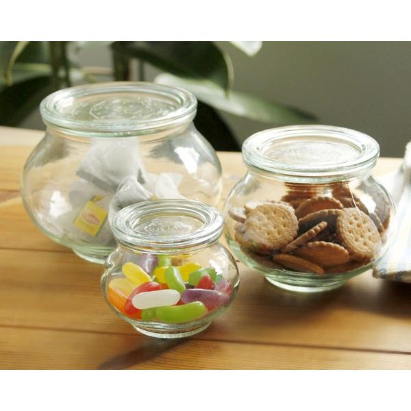 WECK（ウェック） デコシェイプ WE902 ガラスキャニスター 200ml 直径S