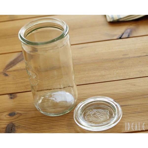 WECK（ウェック） ストレートシェイプ WE975 ガラスキャニスター 340ml