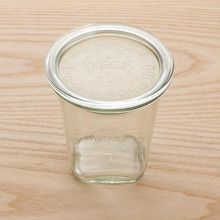 WECK（ウェック） クアドロ WE747 ガラスキャニスター 545ml 直径L