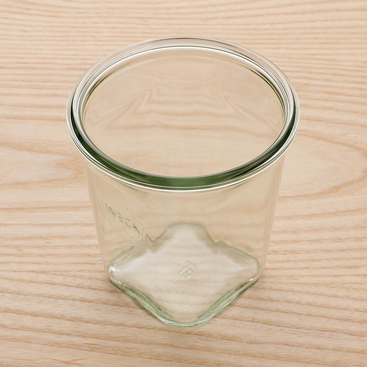 WECK（ウェック） クアドロ ガラスキャニスター 545ml 6個セット WE747