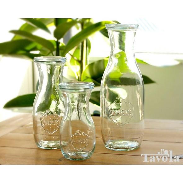 WECK（ウェック） ジュースジャー WE763 ガラスキャニスター 290ml 6個