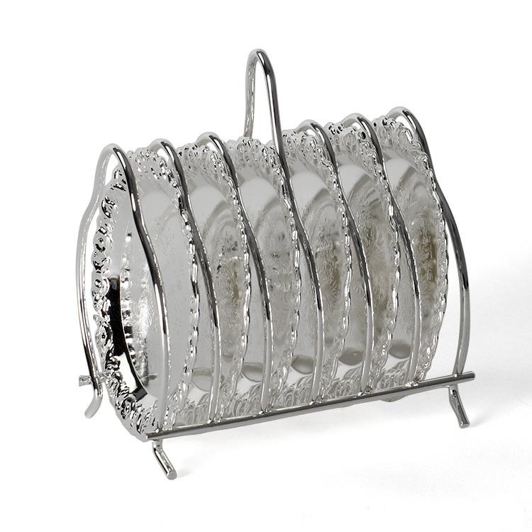 クイーンアン コースター6点＆ラック ハンドル付きセット 0/5896/2