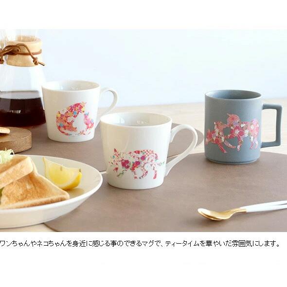 アウトレット(訳あり) 丸モ高木陶器 温感マグカップ 親子犬 マットライトグレー | 丸モ高木陶器 | 11