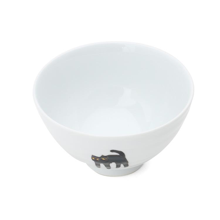 藍花 三猫さんぽ 飯碗 Aika 波佐見焼 食器 お茶碗 飯茶碗 小鉢 ボウル