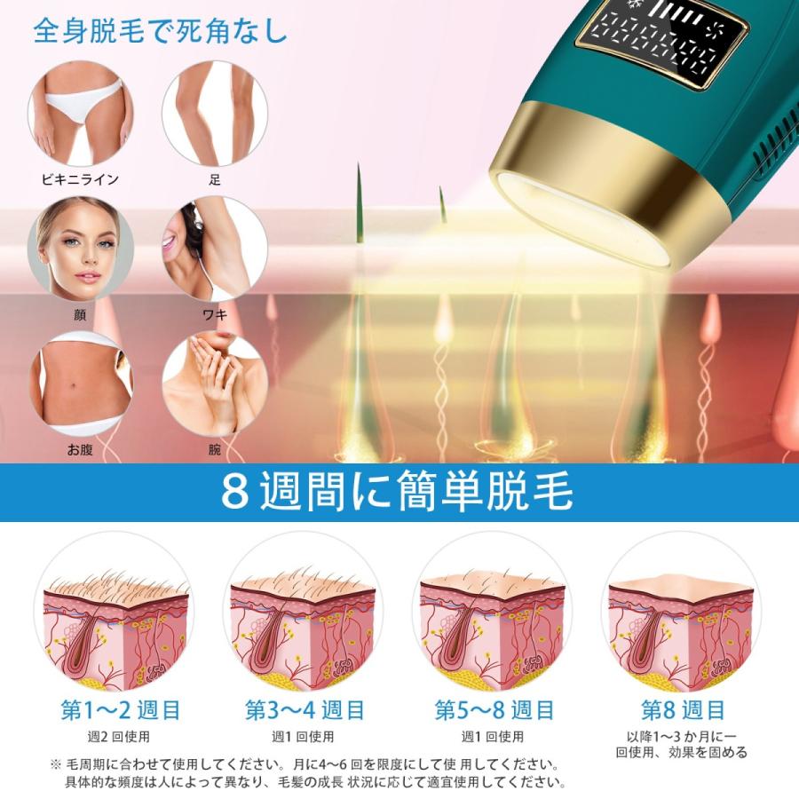 ⭐️お手軽自宅エステ⭐️脱毛器 無痛脱毛 IPL VIO 男女兼用 99万発 Amazon | 【独創モデル】脱毛器 99万発照射 だつもうき VIO対応