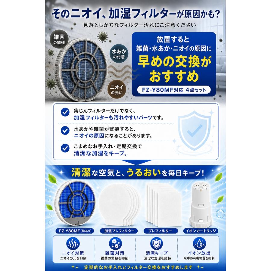 SHARP（シャープ） 空気清浄機 フィルター kc-g50 kc-e50 kc-j50 FZ