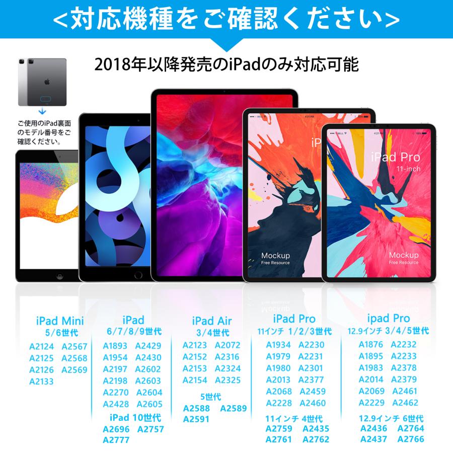 iPadタッチペン ペンシル タブレット スタイラスペン Type-C充電 iPad