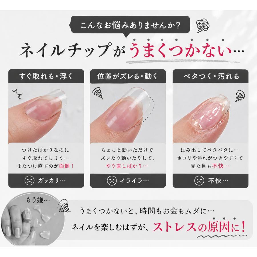 Sorara Beauty新発売！】超強力 ネイルチップ用接着ジェル つけ爪接着