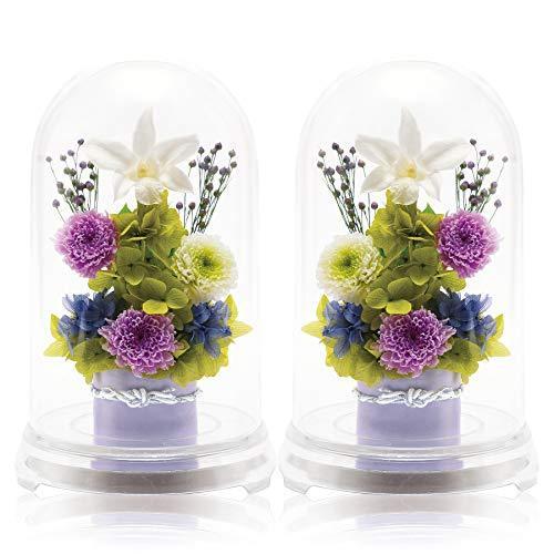 格安人気 Lilys Pice プリザーブドフラワー 仏花 仏壇用 お供え花 日本製 パープル 雅び 左右2点セット Bp2pr 即納 最大半額 Kwsrbd Com