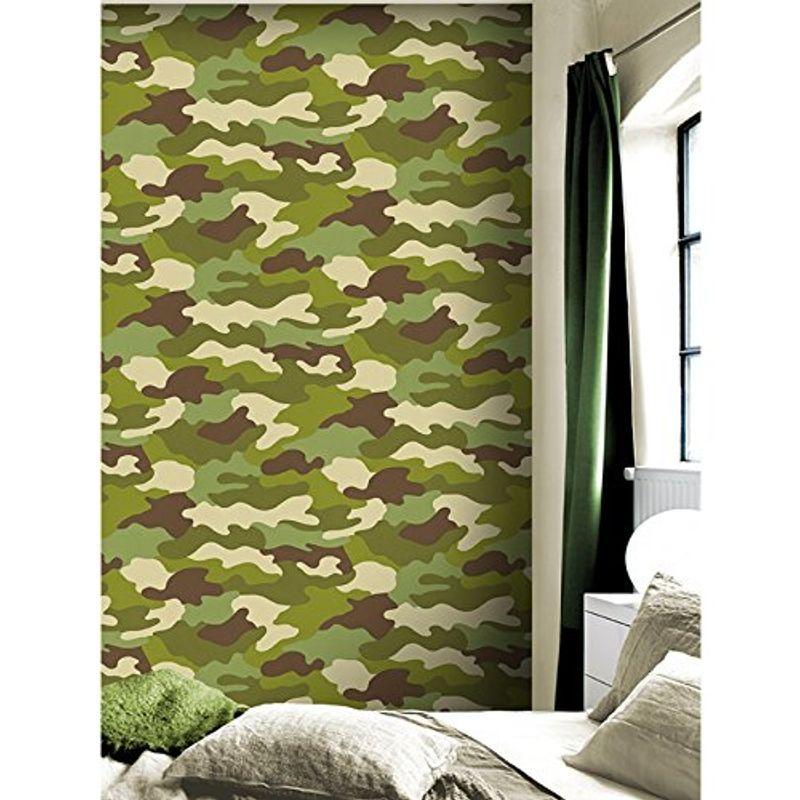 壁紙 ウォールペーパー 糊無し ミリタリー 迷彩 53cm X 1000cm 0914 並行輸入品 アイ ディアルライフ 通販 Yahoo ショッピング