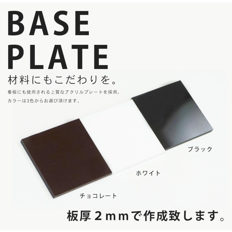 表札 おしゃれ 戸建て シール マグネット アクリル 二世帯 猫 マンション 縦型 ネームプレート 犬 ポスト 長方形  貼る 名前プレート 作品展(acrylic-np01) | IDEA MAKER | 01