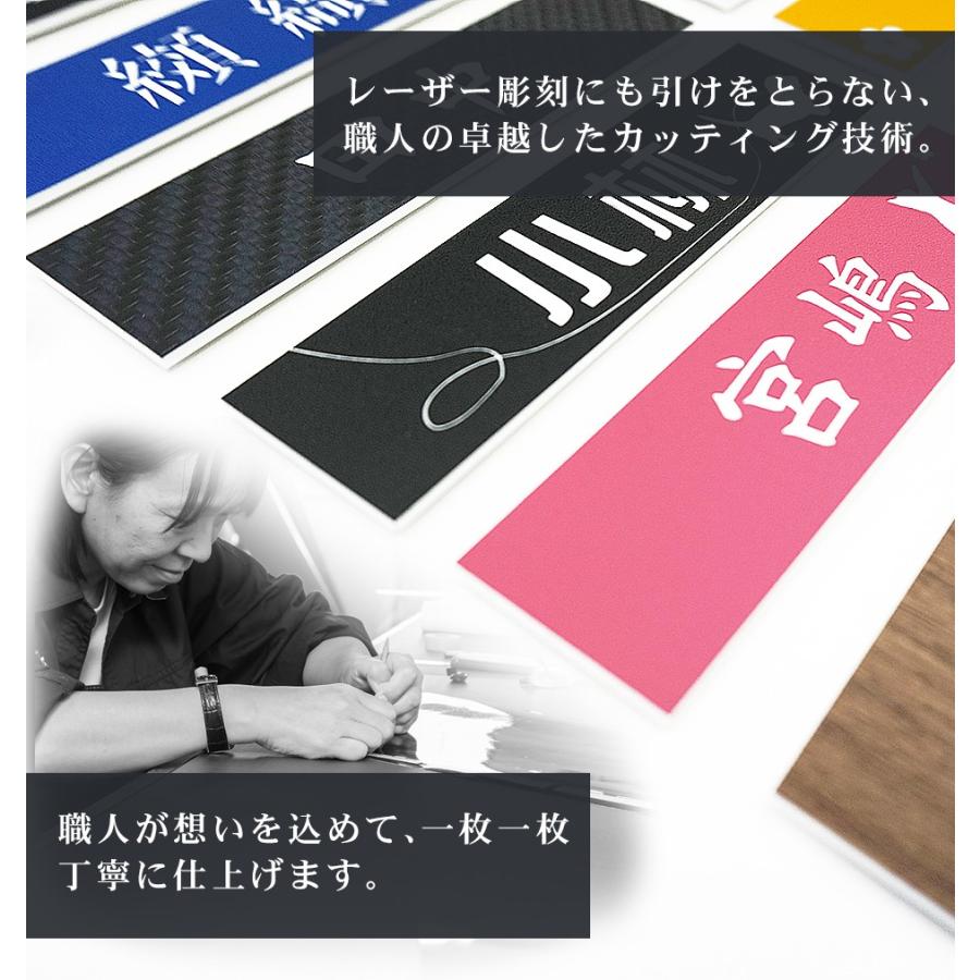 表札 おしゃれ 戸建て シール マグネット アクリル 二世帯 猫 マンション 縦型 ネームプレート 犬 ポスト 長方形  貼る 名前プレート 作品展(acrylic-np01) | IDEA MAKER | 08