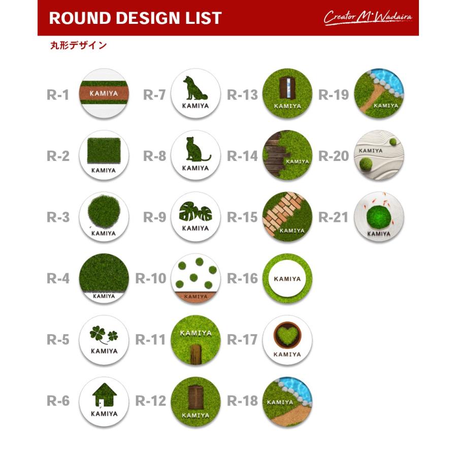表札 おしゃれ 戸建て シール マグネット アクリル 二世帯 縦型 長方形 犬 猫 正方形 130mm 番地(hakoniwa) (acrylic-np24) | IDEA MAKER | 05