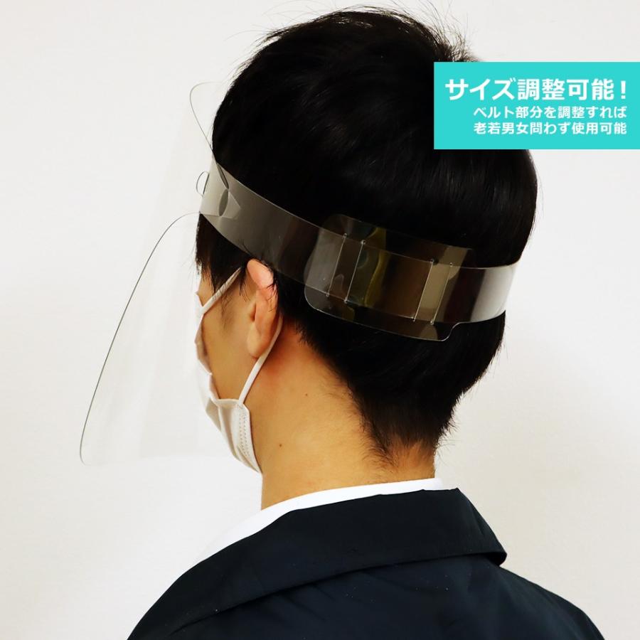 クリアフェイスシールド 透明 飛沫防止 受付 カウンター 接客 シールド マスク 医療 帽子 シールドマスク  フェイスガード 飲食店 オフィス 病院 | ブランド登録なし | 02