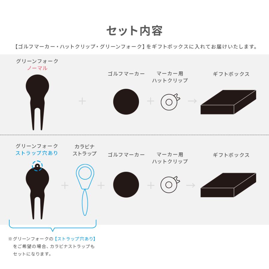 ゴルフ マーカー 名入れ プレゼント グリーンフォーク おしゃれ ボールマーカー オーダーメイド (MARCAM ギフトセット マーカー フォーク1個セット)(gfgi03031) | MARCAM | 05