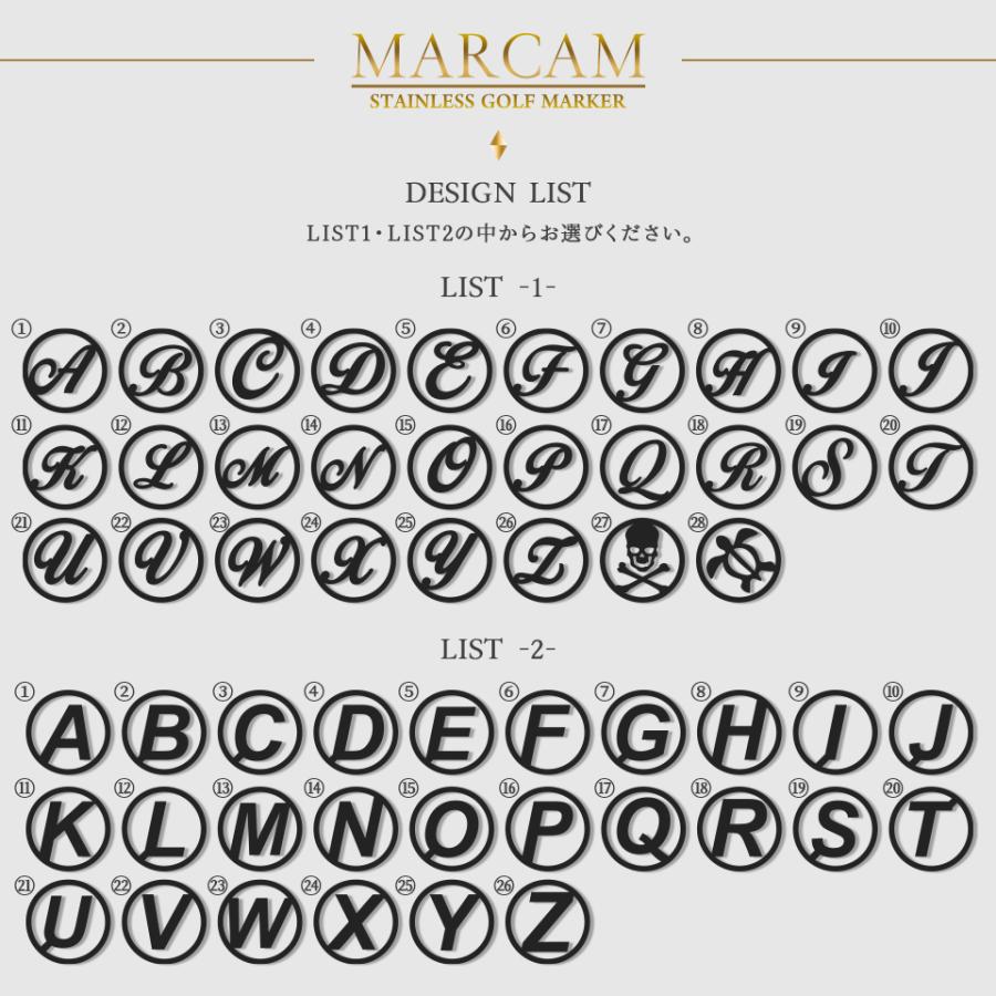 21年新作入荷 ゴルフマーカー 名入れ おしゃれ 目立つ Golfmarker03 2 Marcam マーカム ボールマーカー 柄 デザイン プレゼント コンペ 景品 2個セット 父の日 Wantannas Go Id