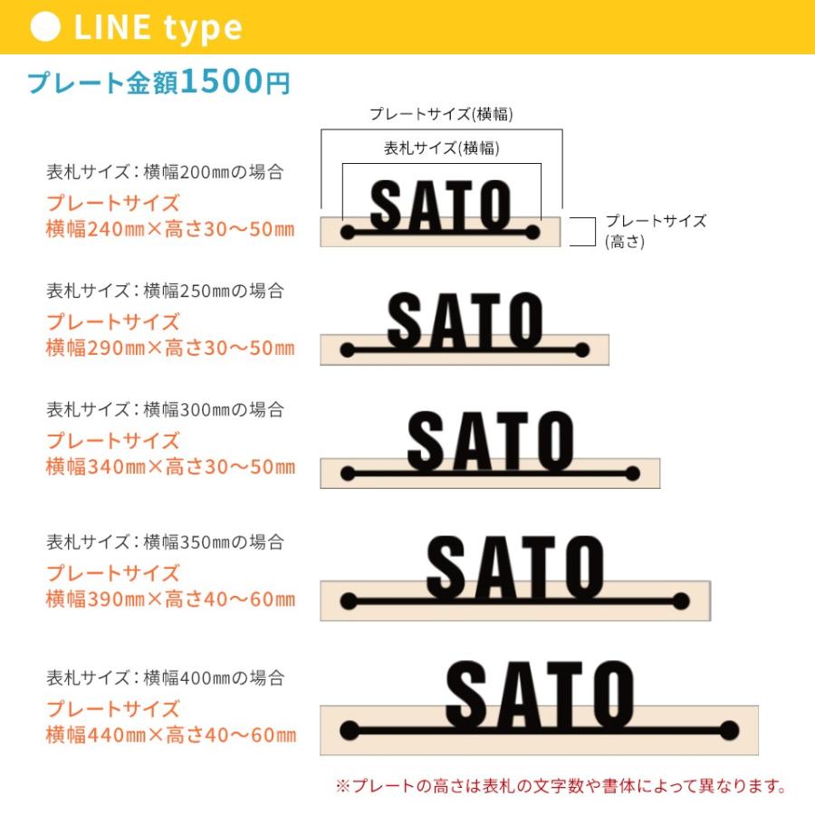 穴を開けずに貼るだけ簡単設置  (オプション品)  (シンプルライン用) ベースプレート のみ (表札本体は別途ご購入下さい)　横幅240〜440ｍｍ対応 iron-base01 | IDEA MAKER | 06