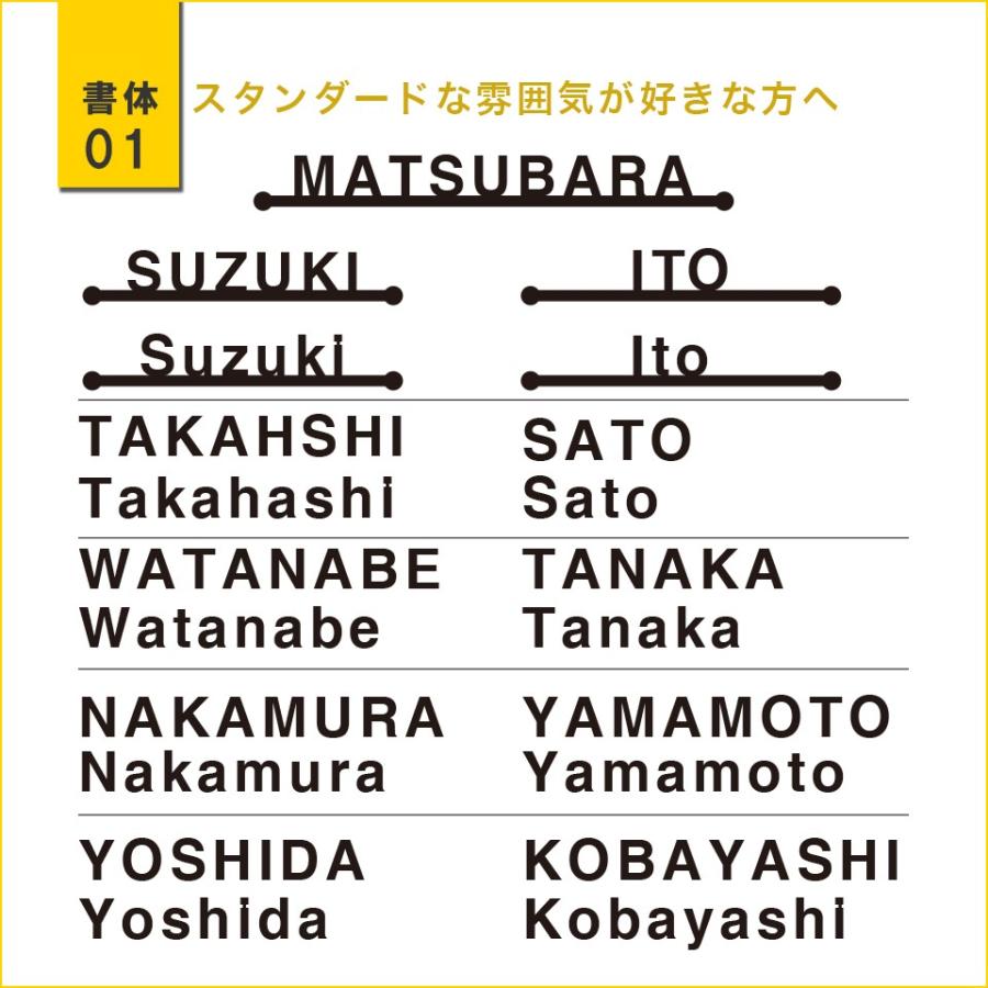 表札 おしゃれ 戸建て ステンレス アイアン 二世帯 切り文字 アイアン風ステンレス表札(マドラー)(iron-np01) | IDEA MAKER | 03