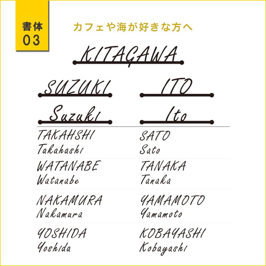 表札 おしゃれ 戸建て ステンレス アイアン 二世帯 切り文字 アイアン風ステンレス表札(マドラー)(iron-np01) | IDEA MAKER | 05