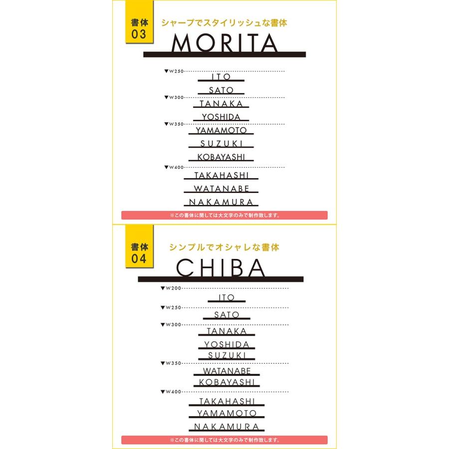 表札 おしゃれ 戸建て ステンレス アイアン 二世帯 切り文字 アイアン風ステンレス表札(ストレートライン)(iron-np05) | IDEA MAKER | 05