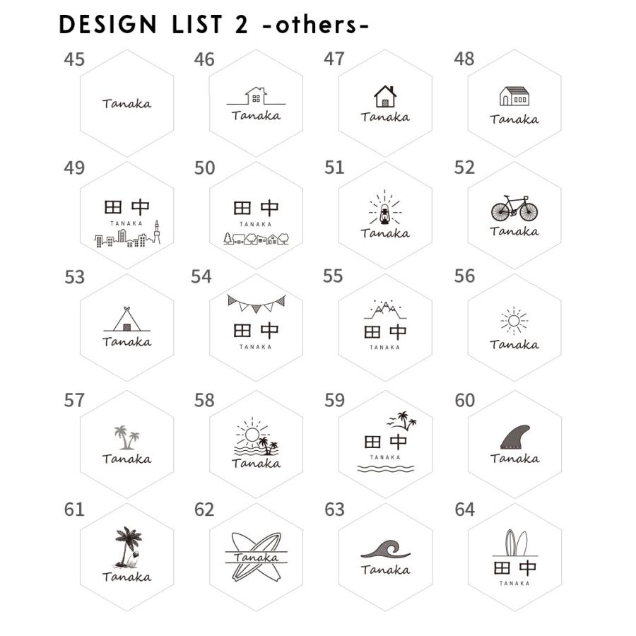 表札 タイル おしゃれ 戸建て 六角形 風水 北欧 犬 二世帯 猫 両面テープ 貼り付け 貼る (tile-np03) | IDEA MAKER | 08