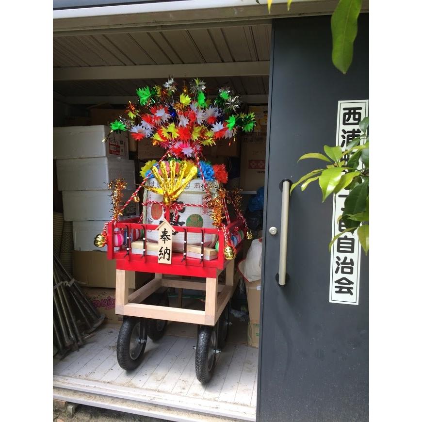 【美品】 樽神輿 完成品 台車付きセット 送料別途 2斗酒樽みこしセット 受注生産 納期約1カ月 【UOI3307414415】(117040円)