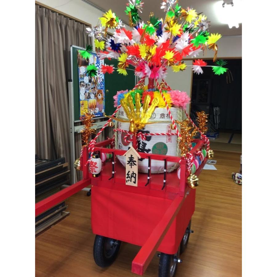 【美品】 樽神輿 完成品 台車付きセット 送料別途 2斗酒樽みこしセット 受注生産 納期約1カ月 【UOI3307414415】(117040円)